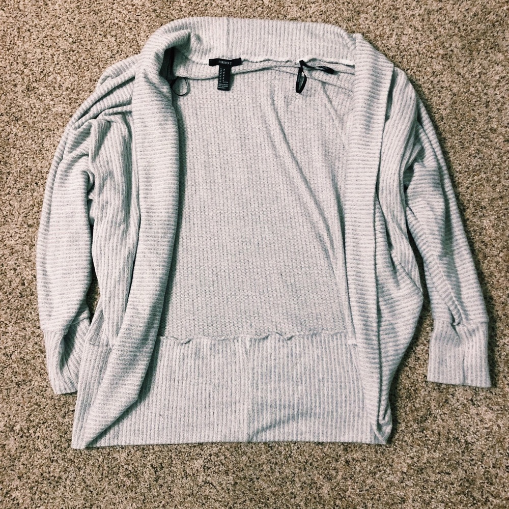 Grey Loose Cardigan